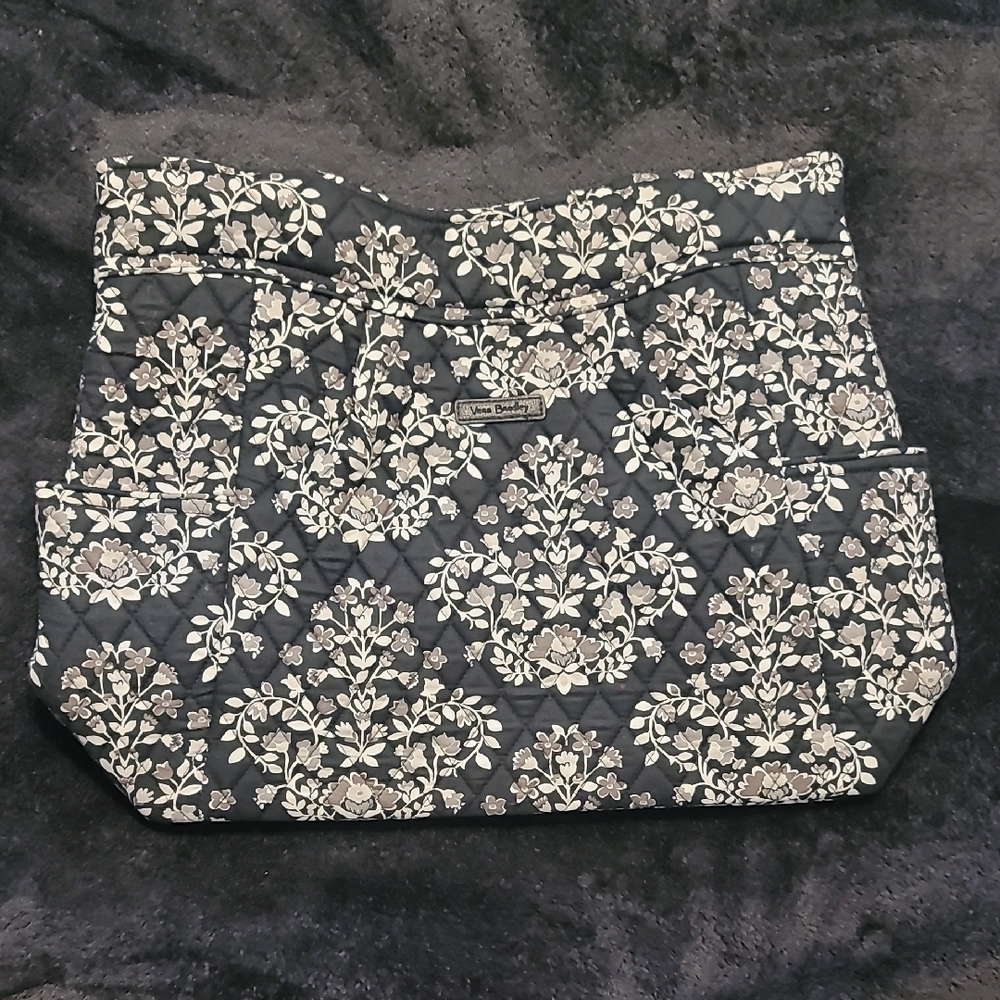 Vera Bradley Black and Cream Floral Bag